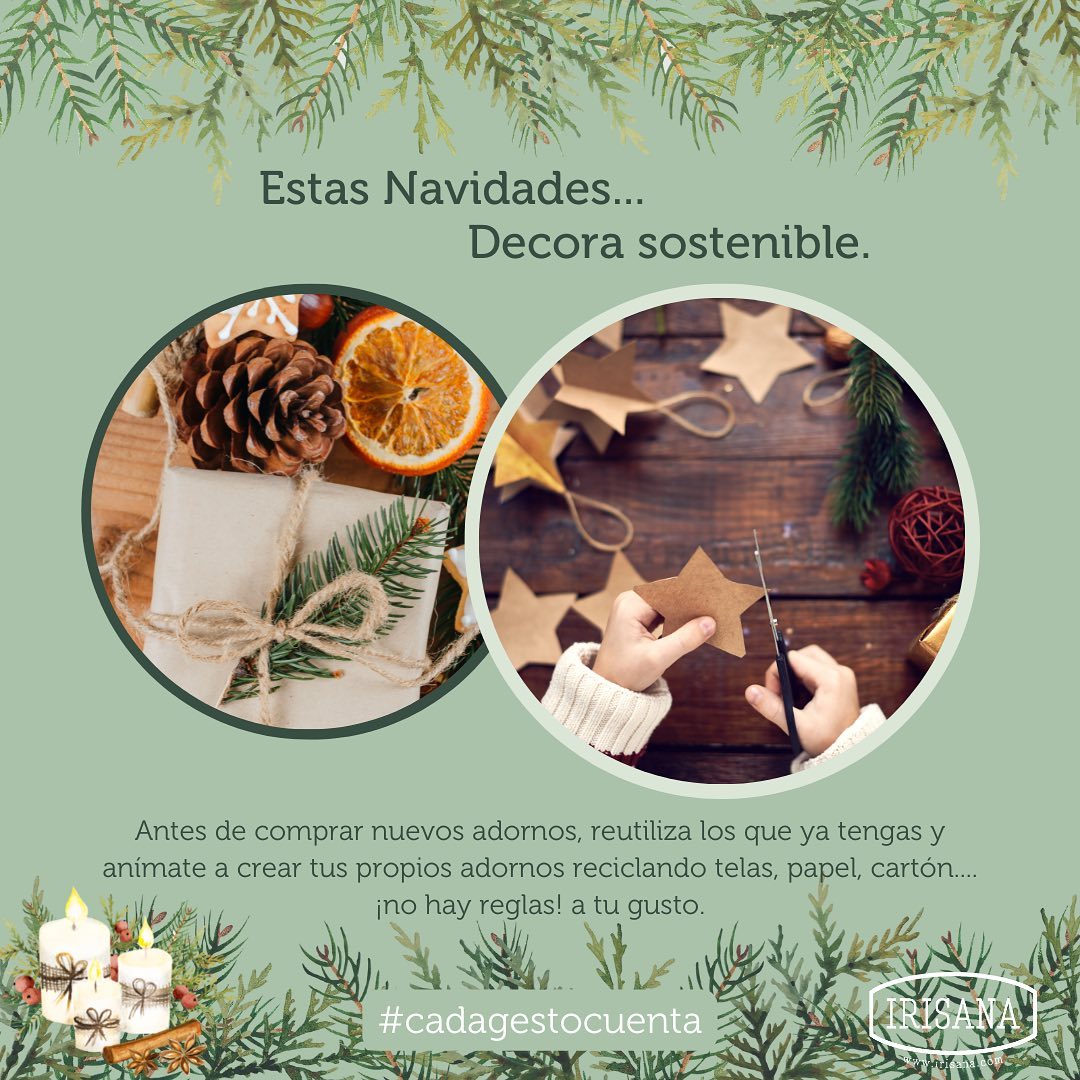 Decoración Navideña sostenible